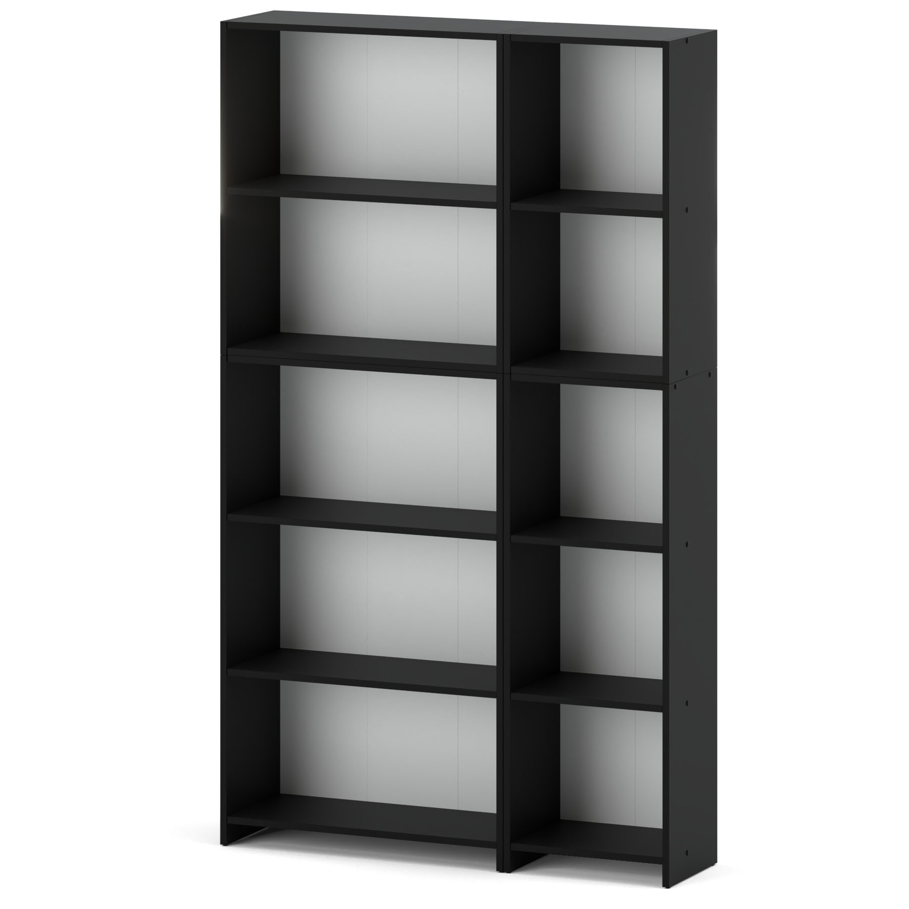 zestaw-na-ksiazki-pella-110-cm-regal-na-zabawki-czarny-mat Regał na książki 110cm szerokości 5 półek kolor czarny mat